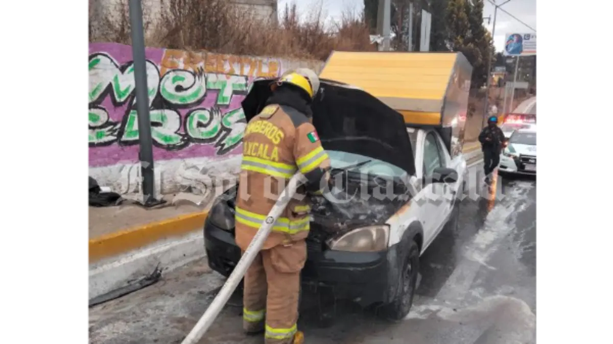 -Incendio camioneta